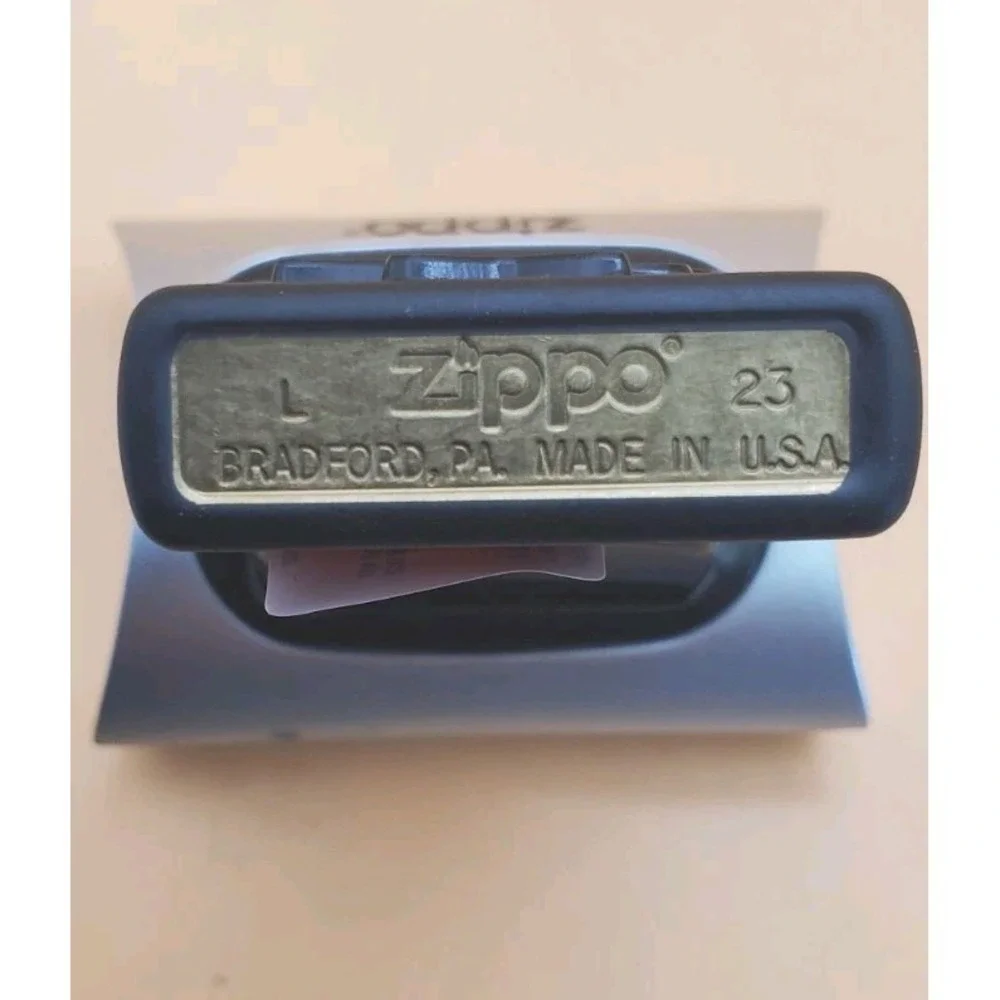 Zippo Lighter With A Fastest Mouse Medallion Matt Black
